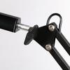 LED Faltbare Langarm Augenschutz Lese-Schreibtischlampe USB Lese-Arbeitsplatzleuchte mit Klemme Upgrade 12W Schwarz
