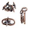 3Pcs Set Metal Puzzle Solution Unlock Toy Brain Teaser IQ Challenge Games For Kids Adults Juegos Metalicos De Ingenio