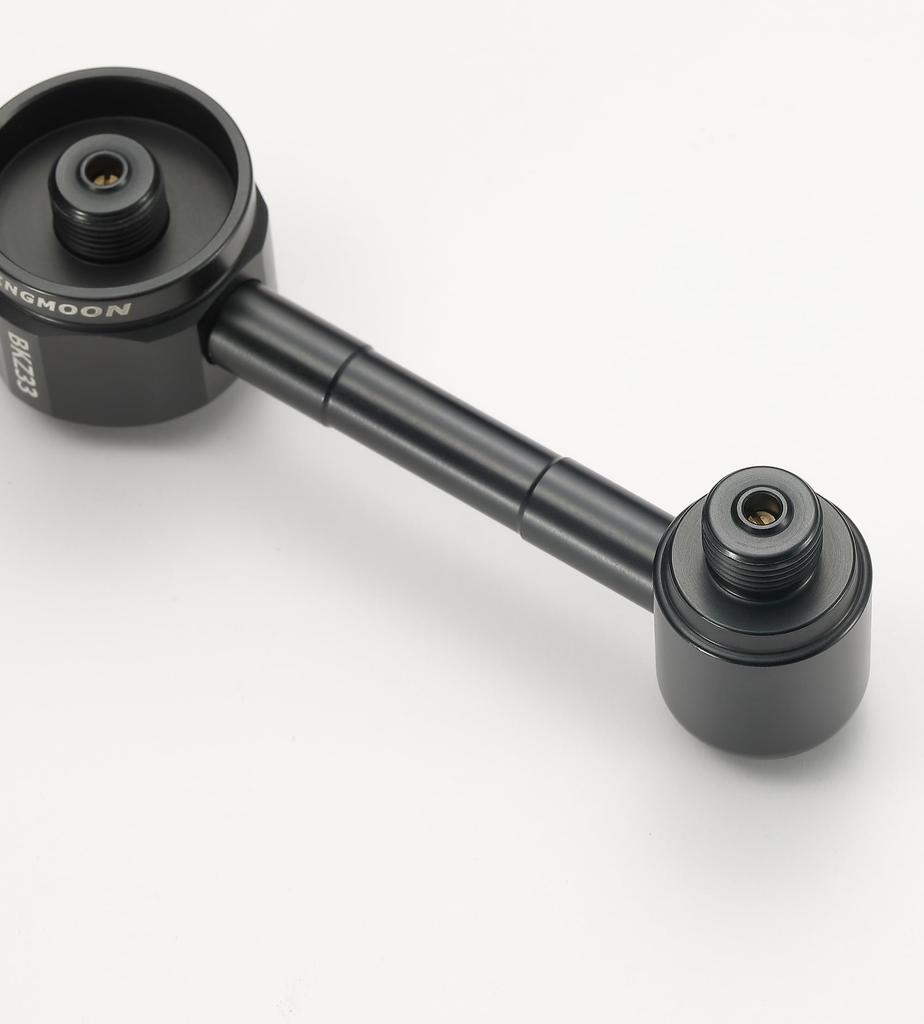 CAMPING MOON OD Canister Gas 3-Way Adapter, Gas Candle, Gas Lantern, Separation Adapter, Screw-in Type, Black Gear, Chandelier, BKZ33