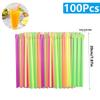 50-1000Pcs Beverage Spoon Straws Milkshake Smoothie Spoon Strawberry Drinking Straw For Party Bar Birthday Supplies Wholesale