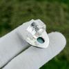Mothers day Sale 925 Silver Throat Chakra Natural Larimar Promise Ring Jewelry