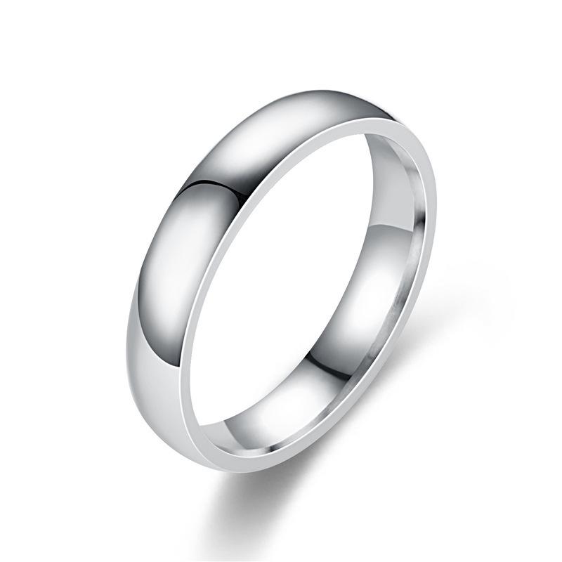 Titanium Steel Women's Ring - Light Luxury Korean Style, Non-fading Stainless Steel Band Jewelry.