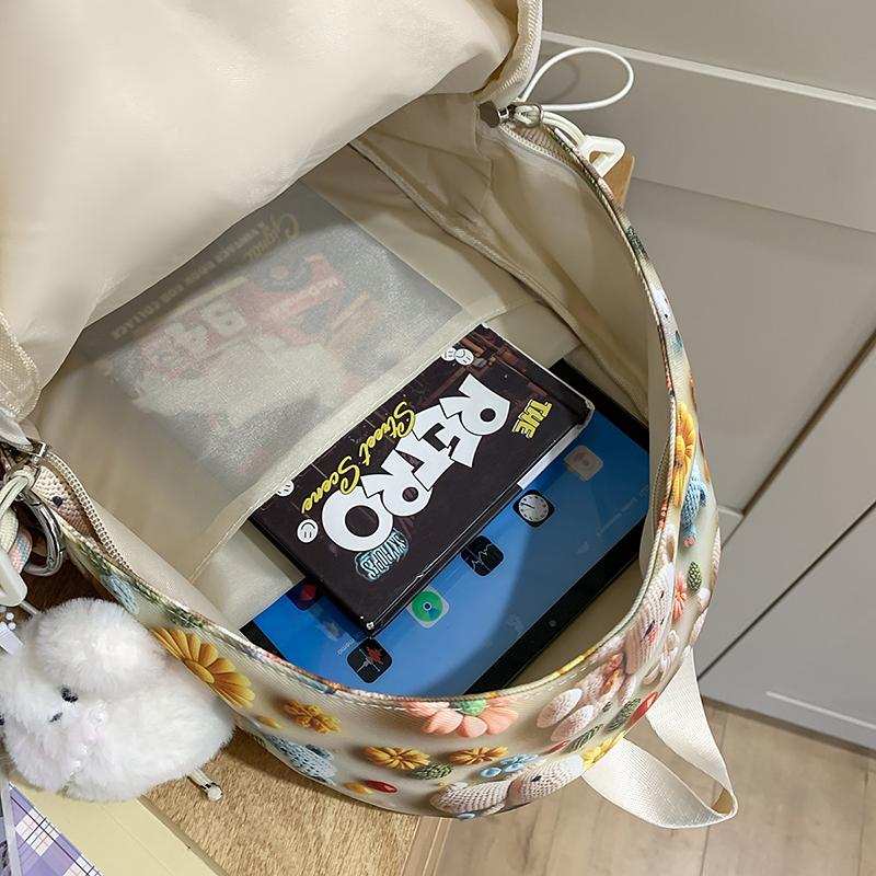 Three-Dimensional Cartoon Backpack for Junior High School Students Lightweight Schoolbag Printed Small Backpack