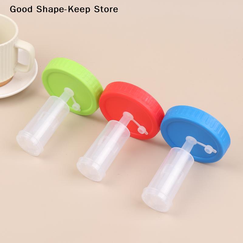 Waterless Fermenting Airlock Lids Covers With Wide Mouth Mason Jar Sealed Lid One-way Exhaust Valves For Kitchen Supplies