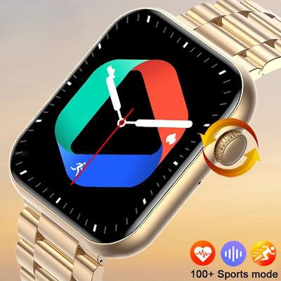 Montre Connectée Écran Tactile Intégral Appel Bluetooth Voix IA Fréquence Cardiaque Montres Étanche Bracelet Sport Smartwatch Femmes Nouveau