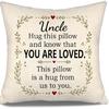 Daughter Hug This Pillow and Know That You Are Loved This Pillow Is A Hug from Me To You Throw Pillow Covers for Daughter from Mom Dad Birthday Gift