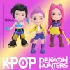 15.5cm Kpop Demon Hunters Anime Kpop Girl Group Cartoon Rumi Zoey Mira Action Figures PVC Figurines Model Doll Girls Toys Gifts