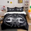 Viking Helmet, Axes, Runes. Bedding Sets Duvet Cover Sets Duvet Covers Pillowcases(1*Duvet Cover 2*Pillowcases Without Duvet Insert)