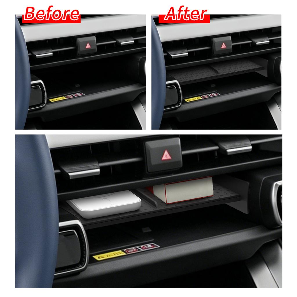LUCKEASY Left Drive for Toyota RAV4 2026 Car Center Console Storage Box Car Tray ABS Organizer Interior Accessories Tidying