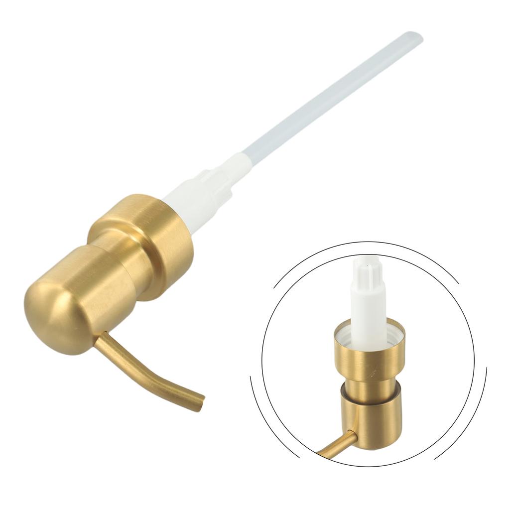 11cm Pump Head 1PCS 28 Teeth/400 Threads Bright Gold Matte Gold