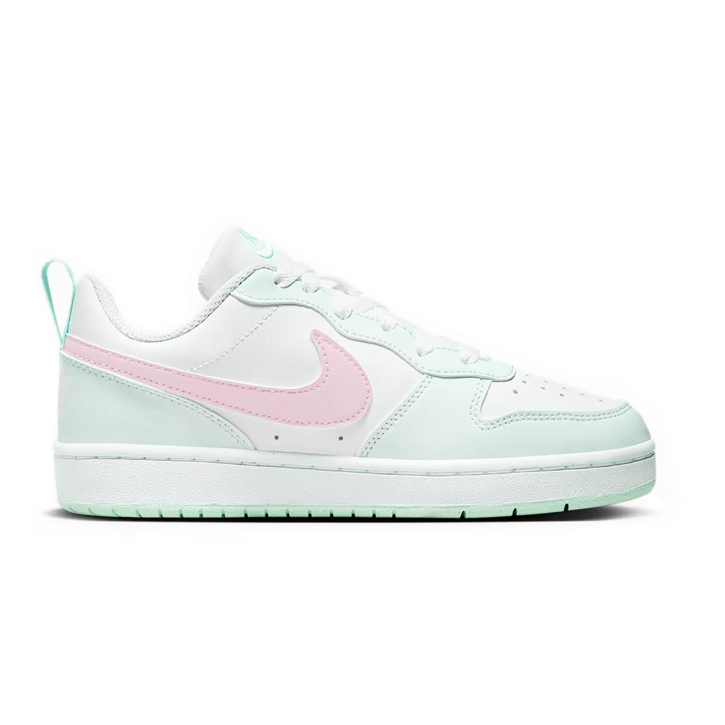 Nike Court Borough Mint Peach Synthetic Leather Abrasion Resistant Slip Resistant Low Top Skateboard Shoes Women's FZ3539-100(Team1887-)
