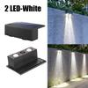 LED Solar Garden Lights Outdoor Garden Square Wall Lamp IP65 Waterproof Solar Powered Light Yard Balcony Fence Decoration Lamps