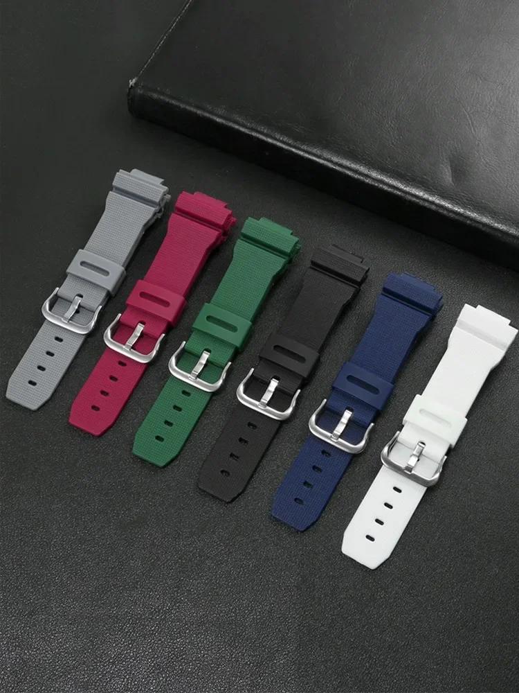 Armband für Casio G-SHOCK GM-2100 GA-2100 GWM-5610 DW-5600 6900 Serie Herren Modifiziertes Silikonkautschuk Harz Uhrenarmband Armband 16mm