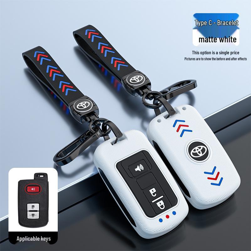 Toyota Camry Key Case for Junrui Land Cruiser - Frosted Remote Shell with Luminous Buckle