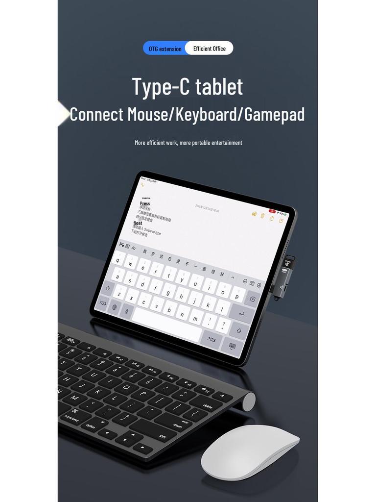 Type-C To OTG Adapter: High-Speed USB 3.0 Converter for Phones & Tablets, Fast Charging, PD 100W, 2-in-1
