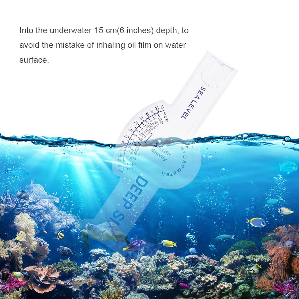 Acrylic Portable Special Aquaculture Aquarium High Precision Seawater Salinity Meter Salt Measuring