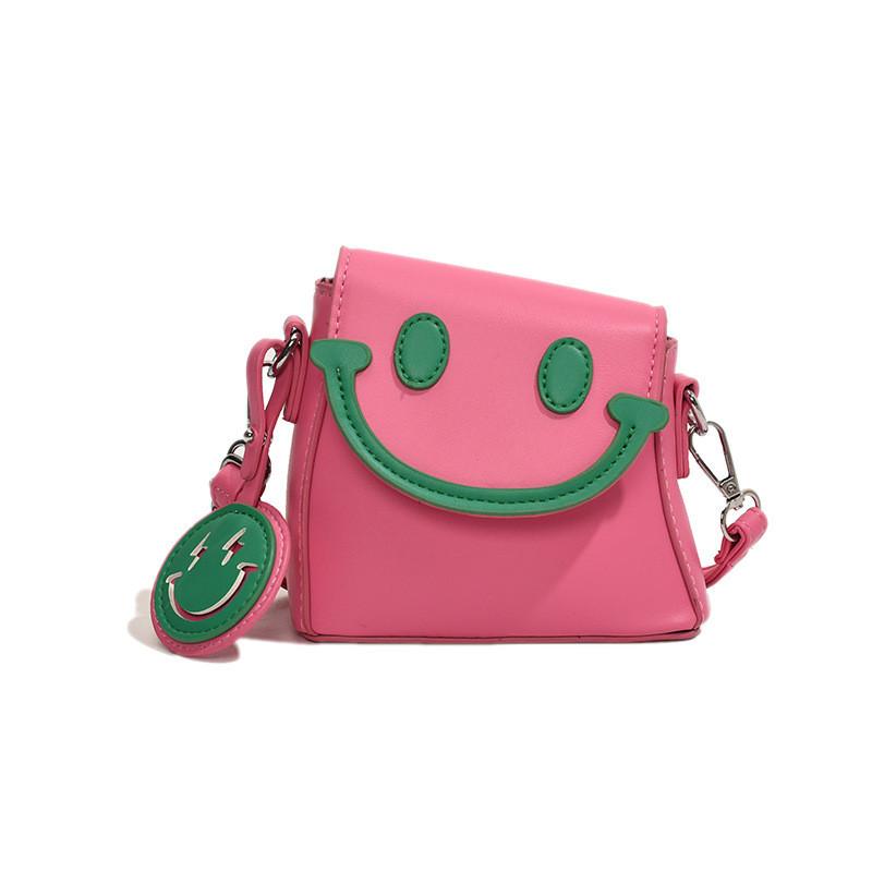 Fashionable Cute And Princess Shoulder Bag Trendy Smiley Face Design Kids For