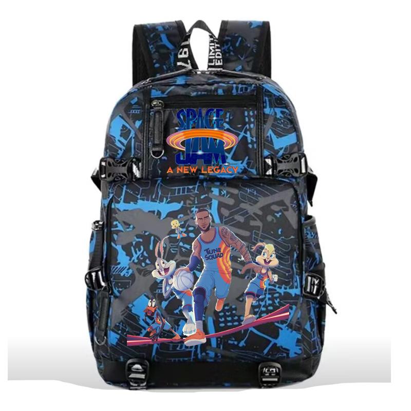 Trendy high school student schoolbag, male and female style personalized college student backpack, fashionable and simple student back