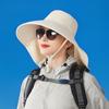 Summer Outdoor Sunscreen Shawl Hat Women Ponytail Dual-Purpose Hiking Hat Fisherman Hat