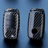 Car Carbon Fiber Pattern Remote Key Cover Case Fob For VW Volkswagen Polo Golf Passat Tiguan Skoda Octavia Seat Leon Altea