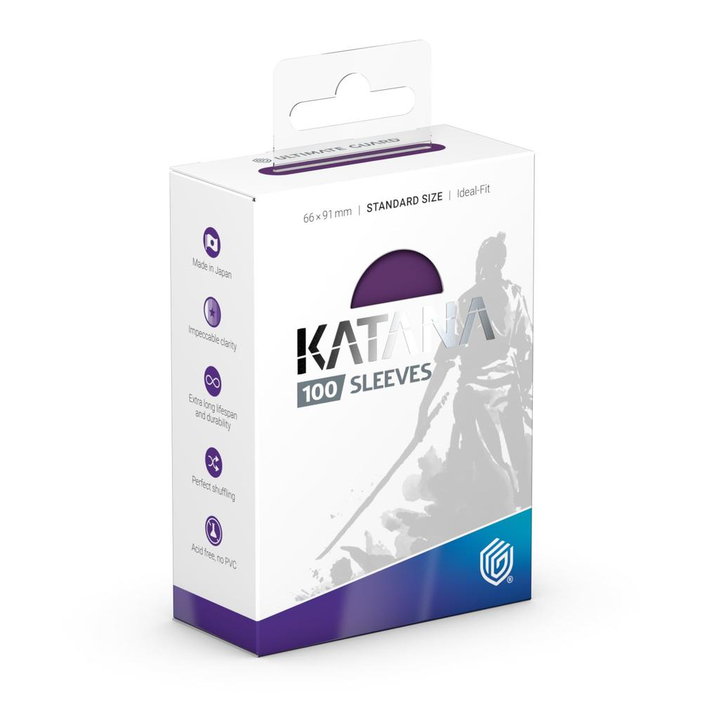 Ultimate Guard Katana Sleeve Standard Size 100 Card Sleeves Iris Bloom
