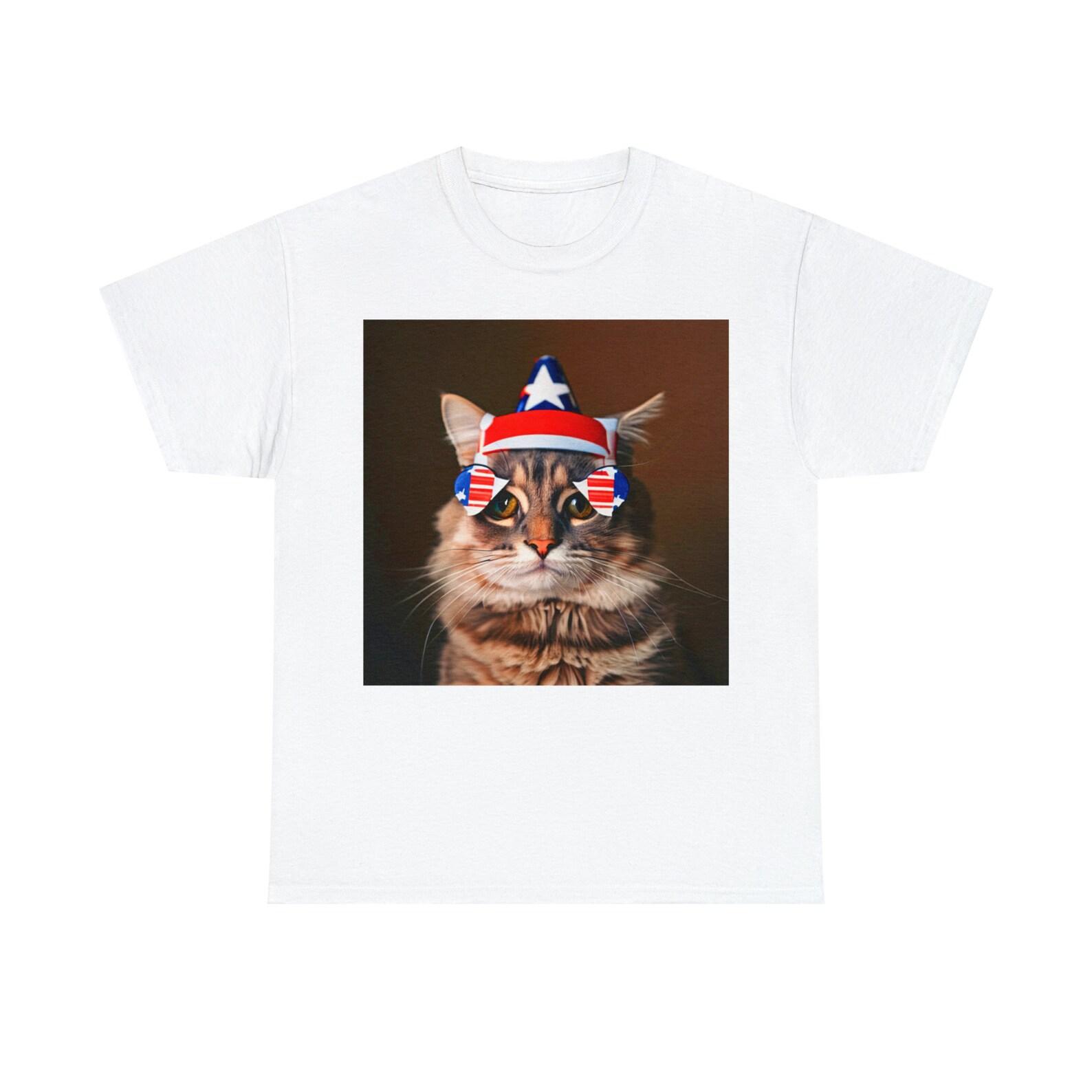 Fourth Of July Cat Tee 160