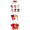 Red Christmas Ribbon Bows Hanging Decorations Bowknot Gift Christmas Tree Ornaments Xmas Party Decor  Year
