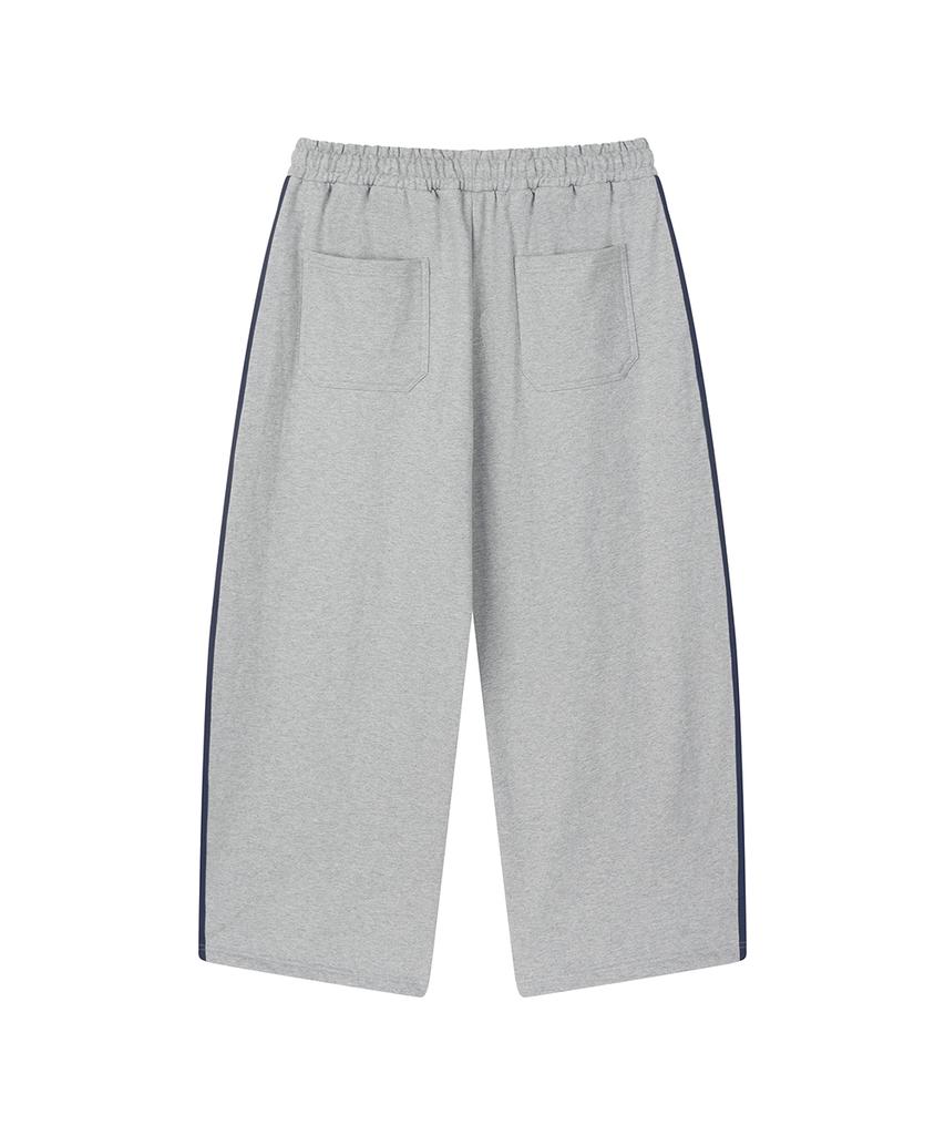 Lotaib Line Point Logo Sweatpants - Gray