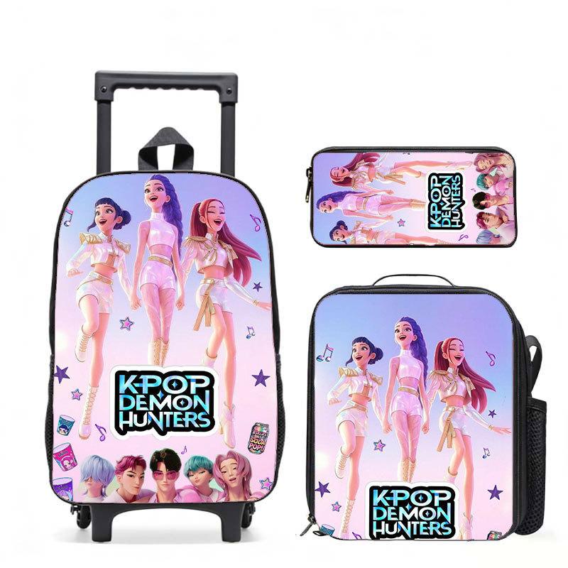 Kpop Witch Hunters Casual Backpack Digital Printing Men'S And Women'S Commuter Backpack Rod Backpack Student Bag