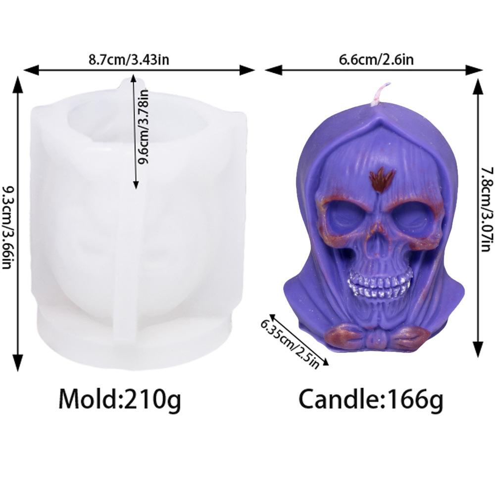 Halloween Hat Skull Candle Silicone Mold DIY Spider Snake Skeleton Gypsum Resin Casting Mold Halloween Decoration