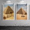 Ancient Egyptian Building Pyramid Prints Poster Canvas Painting Modern Wall Art Pictures For Living Room Bedroom Home Decoration