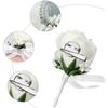 Handmade Corsage Flower With Clip Wedding Boutonniere Silk Flower For Wedding Prom Banquet Birthday