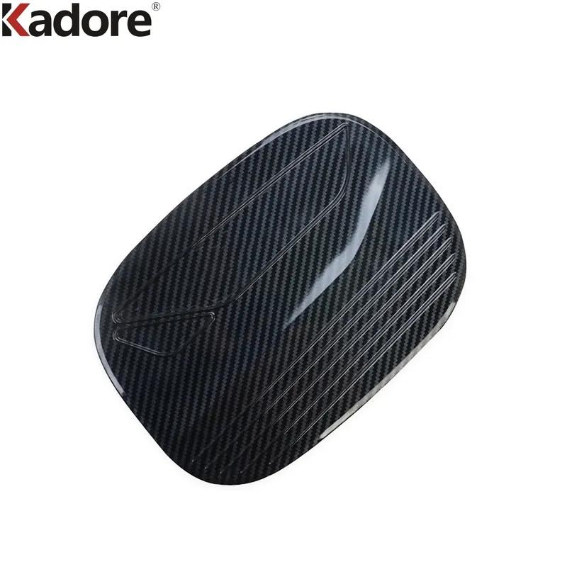 For Mazda CX8 CX-8 2018- 2024 Carbon Fiber Car Oil Fuel Tank Cover Trim Gas Filler Gasoline Cap Accessories