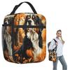 Bernese Mountain Dog In Autumn Insulated Lunch Bag for Women Children Portable Food Boxes Thermal Lunch Box Tote