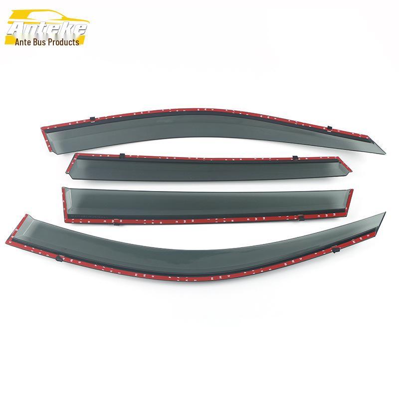 Mustang T70 Rain Deflector 3D Stainless Steel Bright Strip Shield - Car Exterior Accessory