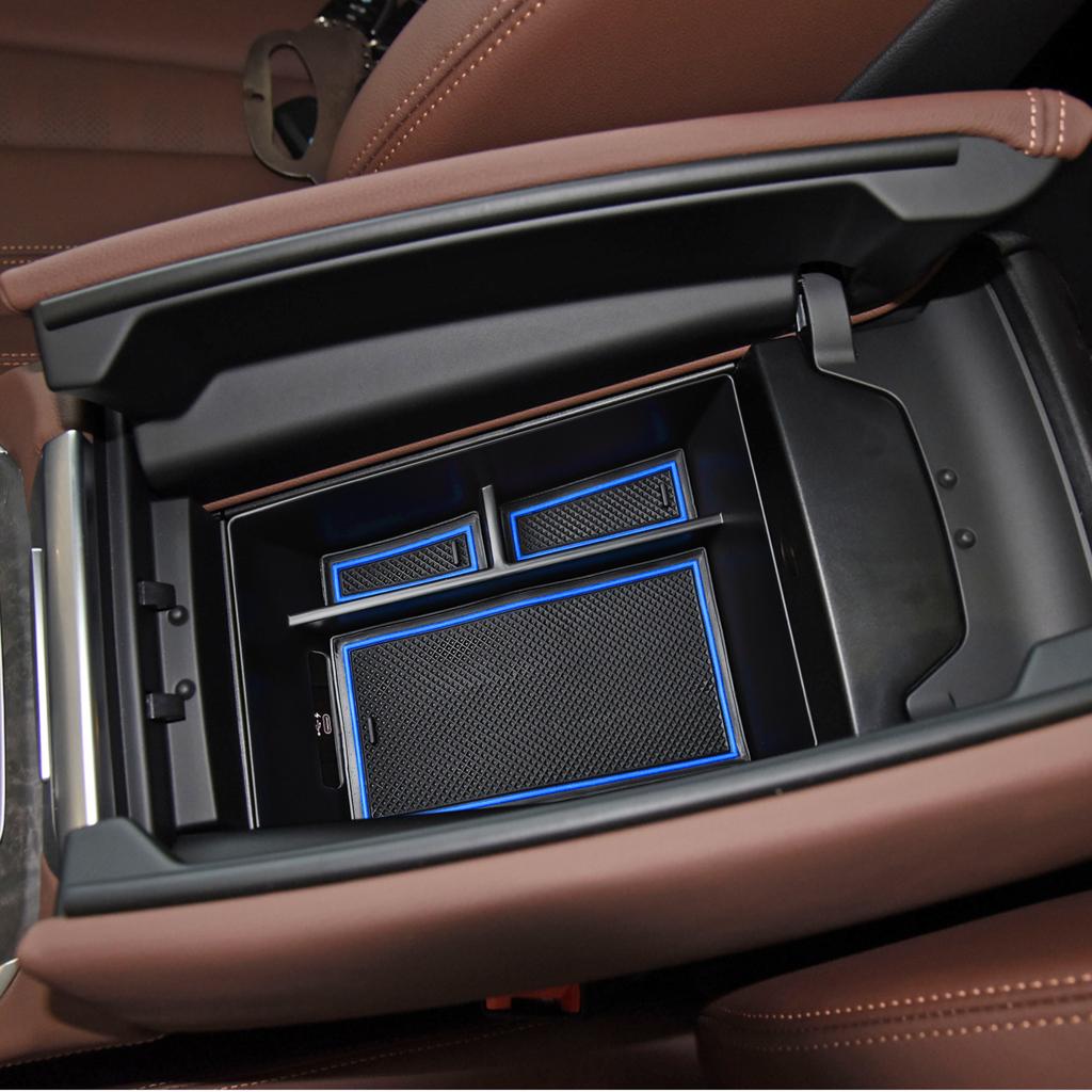 Mittkonsolfack Organizer För 2020-2025 2025 2025 BMW X5 G05/X6 G06/X7 G07 Armstöd Sekundär Förvaringslåda Bil ABS Tillbehör
