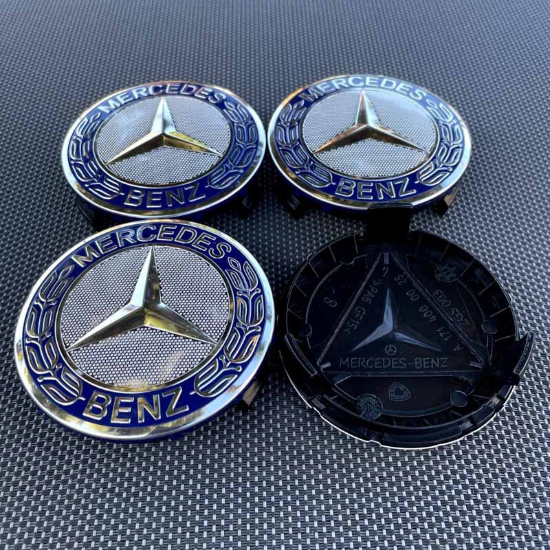 4 szt. 75 mm A1714000025 Dekielki do felg Piasty do Mercedes Benz W176 W177 W204 W205 W212 W213 W206 X156 X253 W117 Części samochodowe