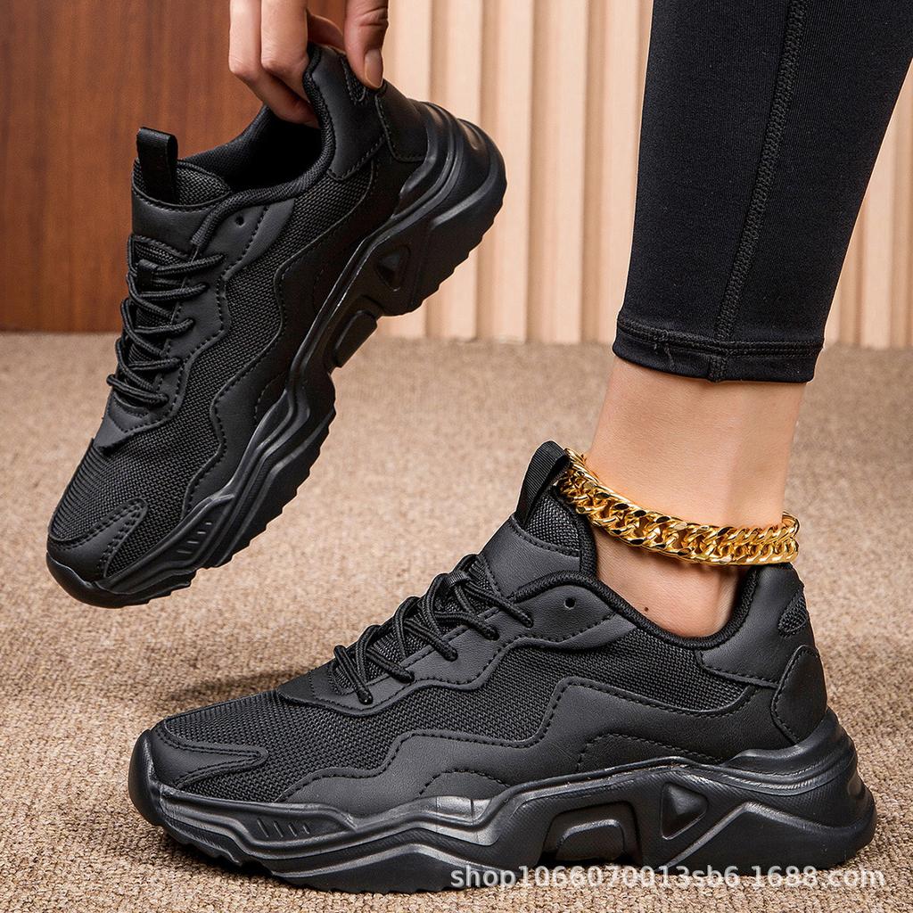 Dad Shoes Mesh Atmungsaktive Freizeitschuhe Outdoor Mode Vielseitig Student Laufschuhe Stoff Turnschuhe