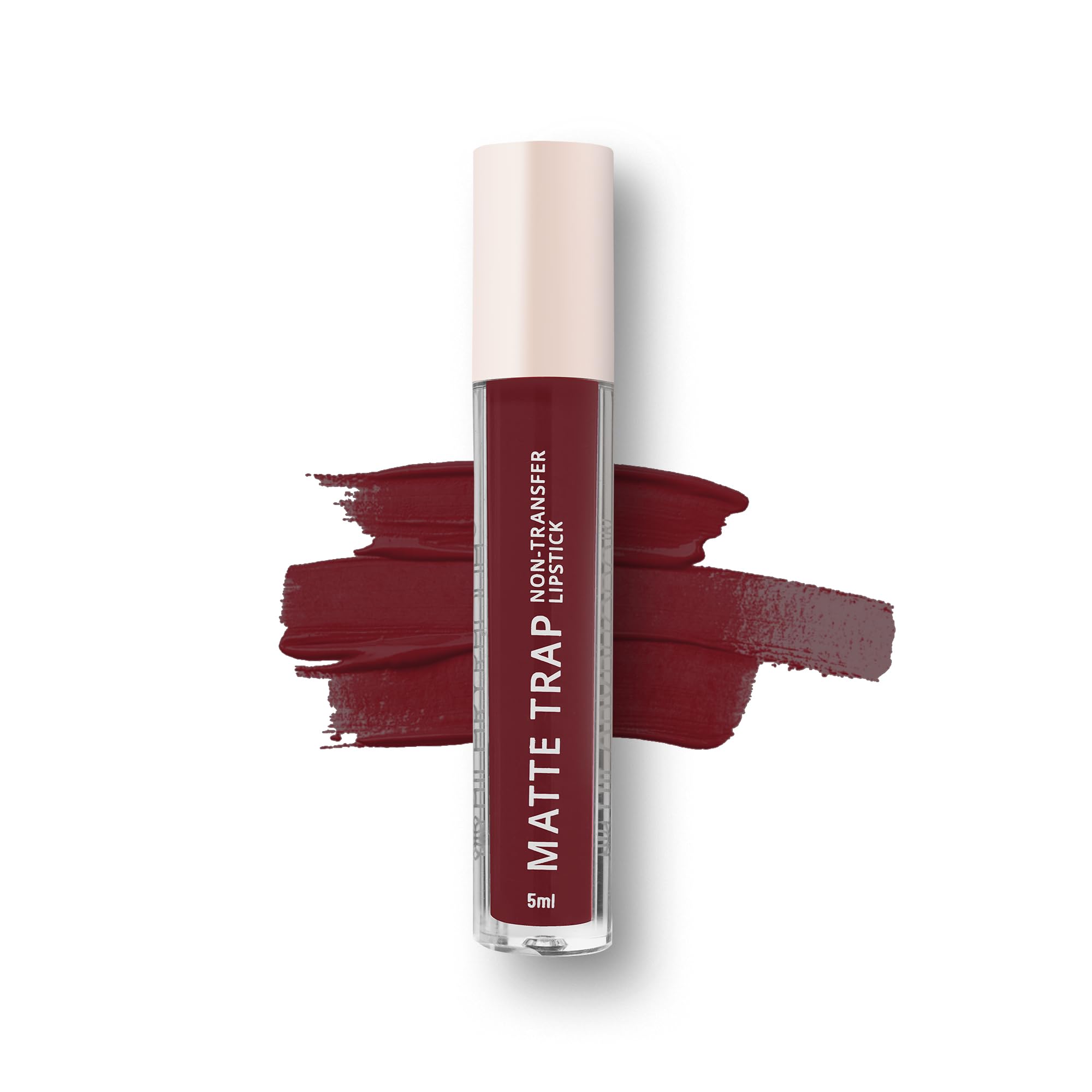

Hilary Rhoda Matte Trap Liquid Lipstick | Non-Transfer & Waterproof Lipstick | 8-Hour Long Stay | Non-Drying Formula | 5ml (Ruby Red - Shade 26)