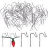 60-Count Metal Gutter Hooks for Outdoor Christmas Lights, Outside Lights Gutter Hangers for Gutter Guards Mesh Leaf Filter Shingles Eaves Fences,