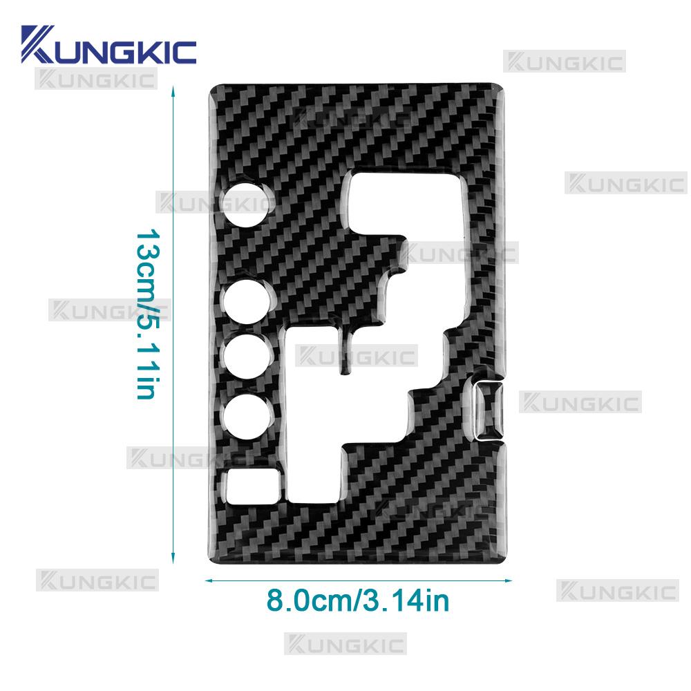 Sticker For Mazda 3 BK 2004 2005 2006 2007 2008 2009 Real Soft Carbon Fiber Gear Shift Inner Frame Trim RHD LHD Car Accessories