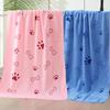 Quick Drying, Cartoon Print Pet Bathing Towel, Ideal For Drying Cats, Dogs, Pet Grooming