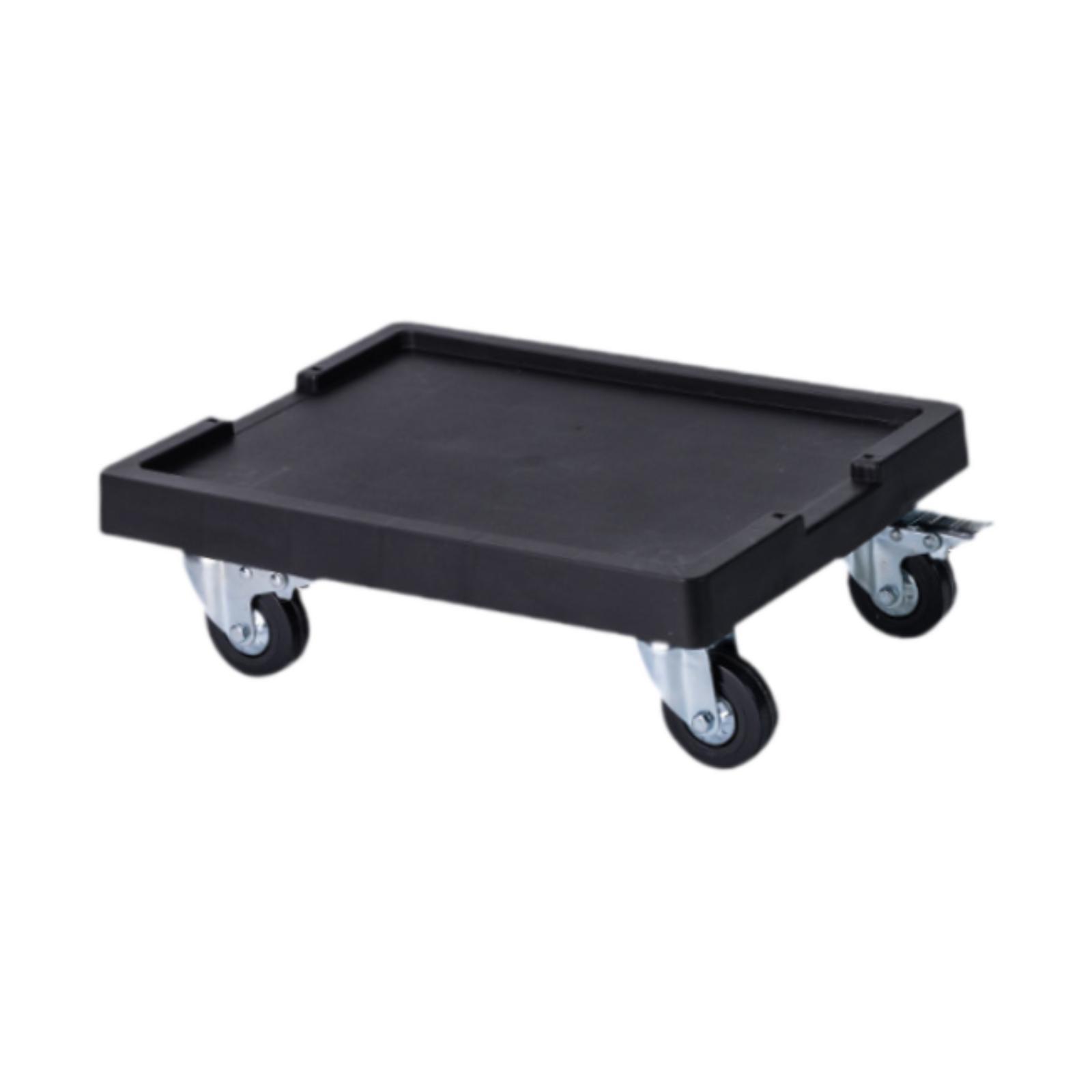 

Wheeled Planter Tray 360 Degree Rotating Wheels Accessories Plant Dolly Saucer Planter Stand with Wheel for Home Backyard Patio чорний