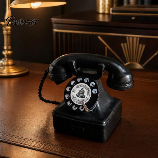 Retro Winkel Display Item Oude Telefoon Sieraden, Mini Bureau Telefoon, Vintage Klassiek Studiekamer Decor Vastelijn Hars Decoratief Nostalgisch Kantoor Thuis