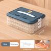 Space Saving Stackable Food Storage Containers 1-4 Layers Leakproof Sealed Dumpling Box for Kitchen Food Sorting