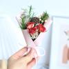 Mini Bouquet of Preserved Dried Flowers: Baby's Breath & Roses - Ideal for Parties, Festivals, Birthday Gifts, and Decorations