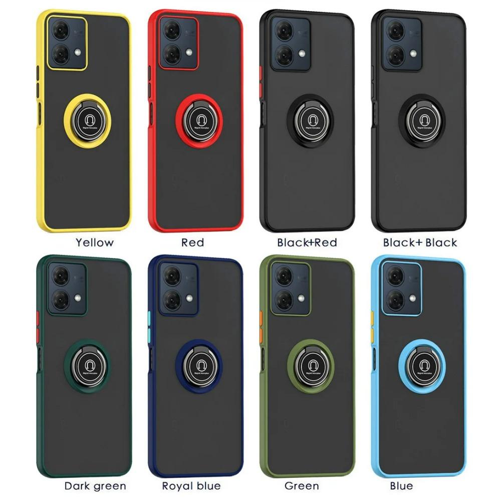 Rotatable Bracket Case for Moto G84 G54 G14 G13 G23 G53 G73 E13 G 5G 2023 G32 G52 G22 G31 G41 G60 G30 G20 G10 Finger Ring Cover