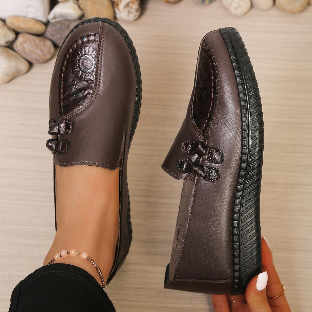

Women s Middle-aged and Elderly Non-slip Waterproof Soft Sole Lightweight Grandma Shoes 35 коричневый