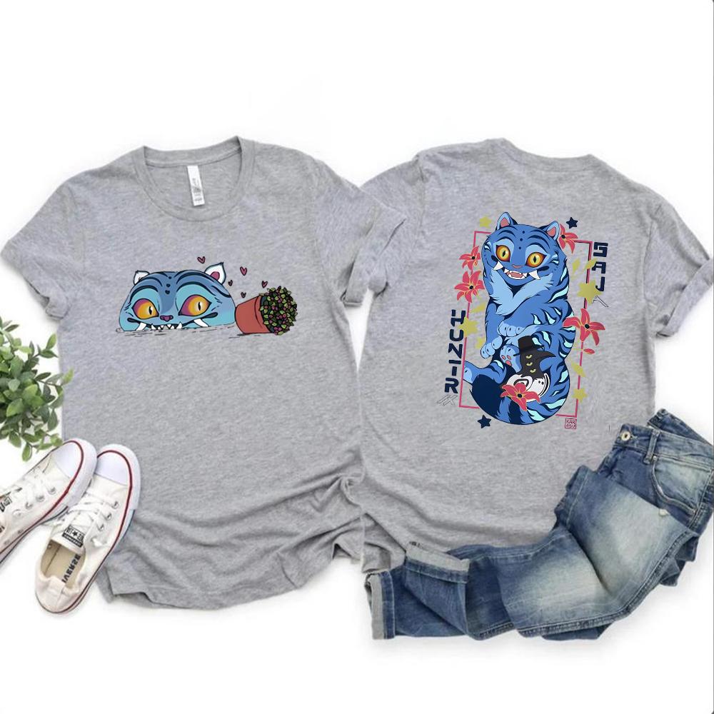 

Demon Hunter Tiger Tshirt Kpop Shirt Derpy The Tiger and Bird Demon Hunter Tiger Tshirt Unisex Women Trendy Short Sleeves Tops 4XL