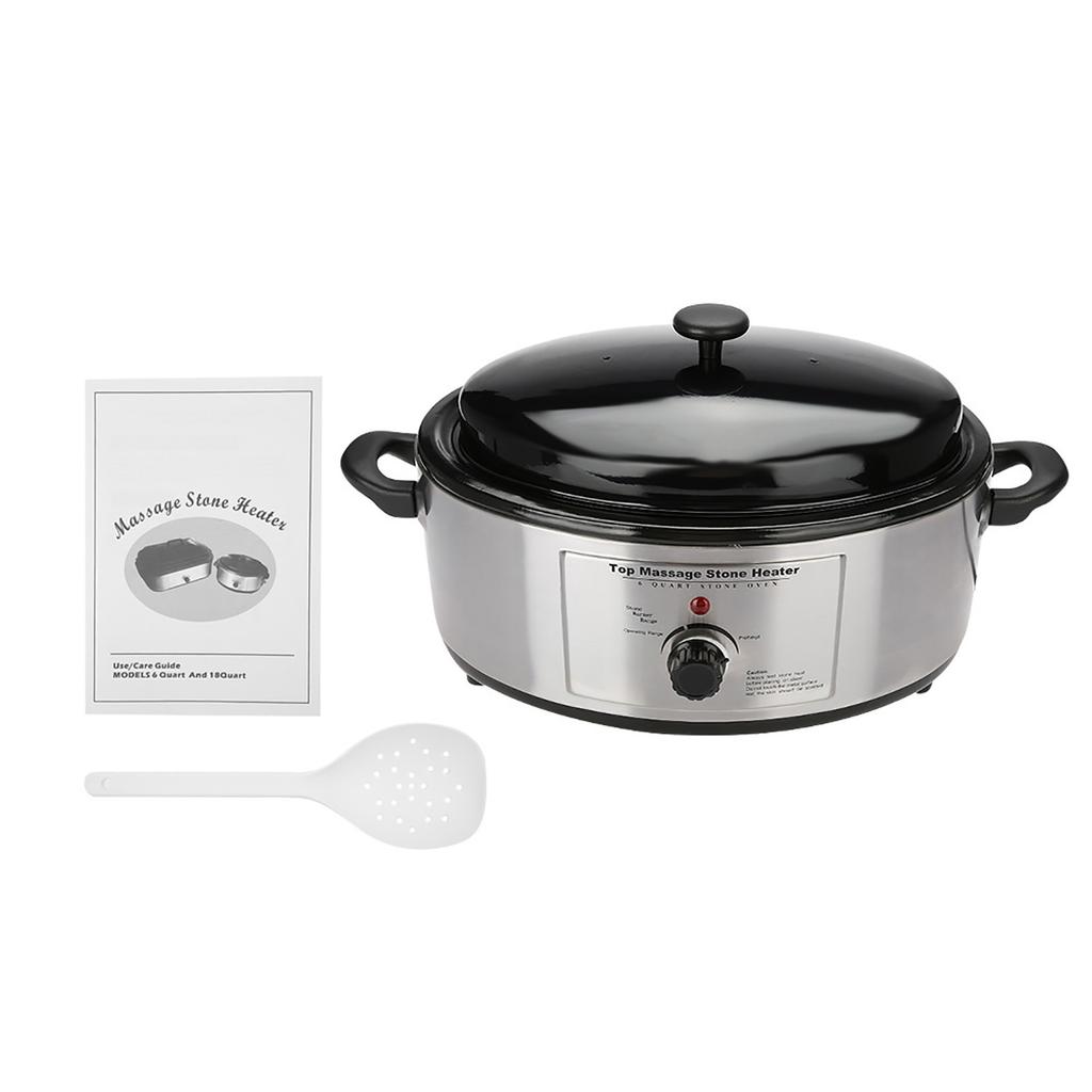 6 Quart Hot Massage Stone Heater Spa Salon Warmer Heating Device Volcanic Heater Stone Warmer Heater UK Plug 220V